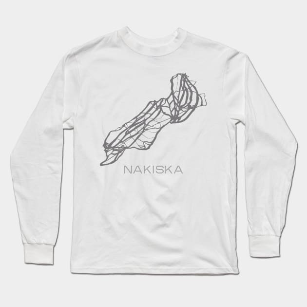 Nakiska Resort 3D Long Sleeve T-Shirt by Mapsynergy